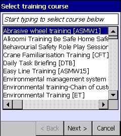 training-course-dialog-box